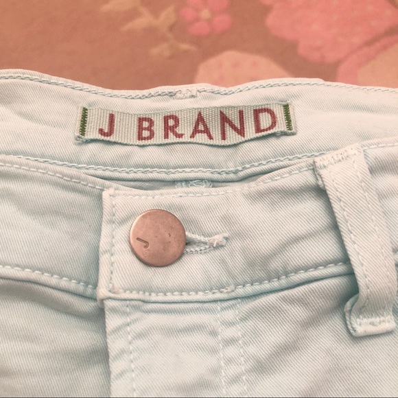 J BRAND 811 Capri Cropped Skinny Jeans Aqua Sz 28 - Picture 3 of 10